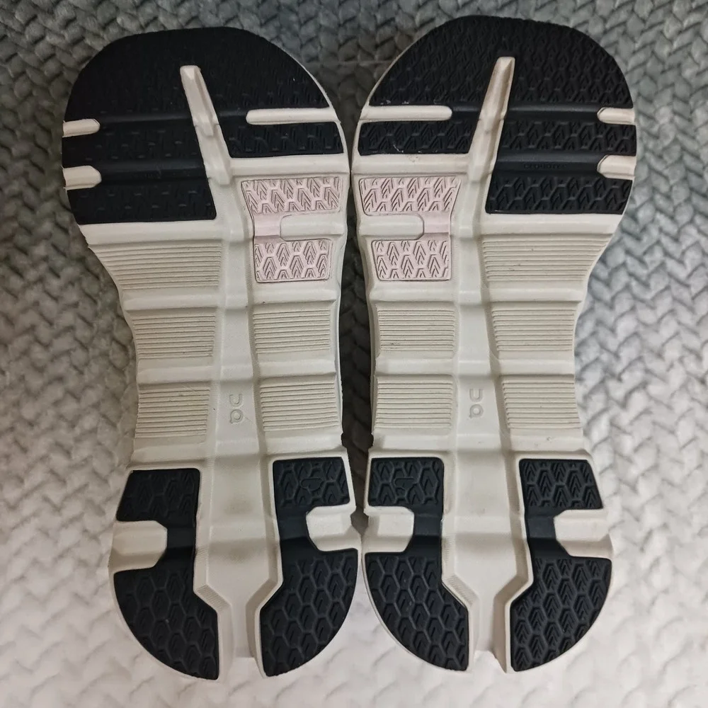 Once We Were Warriors Women's Athletic Trainers in White and Light Pink